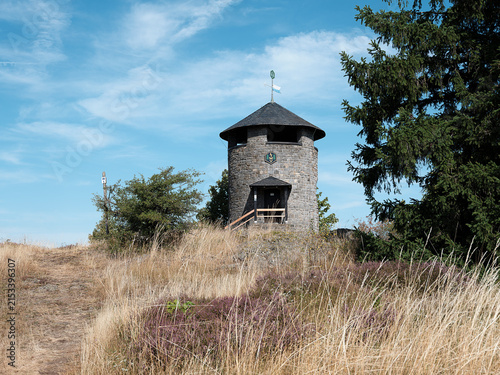 Die Frankenwarte auf dem Hirschhügel bei Geroldsgrün im Frankenwald, Oberfranken.