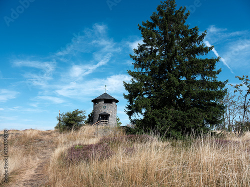 Die Frankenwarte auf dem Hirschhügel bei Geroldsgrün im Frankenwald, Oberfranken.