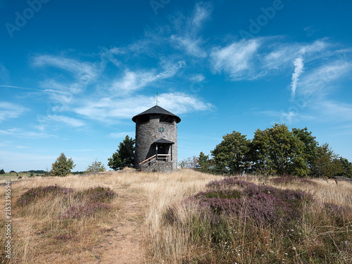 Die Frankenwarte auf dem Hirschhügel bei Geroldsgrün im Frankenwald, Oberfranken.