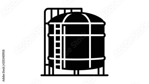 Storage Tank Flat Icon