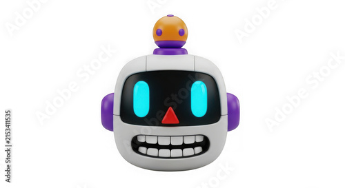 Cartoon light bulb with rainbow colors and beret