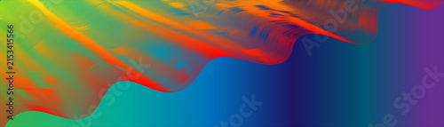 Abstract colorful wave lines background banner