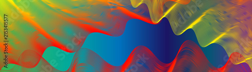 Abstract colorful wave lines background banner