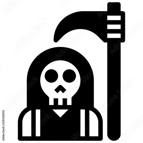 reaper,death,cultures,spooky,terror,scary,scythe,character,costume,horror,user,skull,halloween.svg