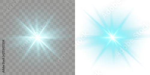 Light glare leaks Cold icy frosty, for winter holidays.