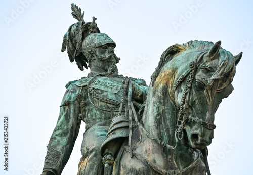 Equestrian statue of Vittorio Emanuele II in Verona, Italy