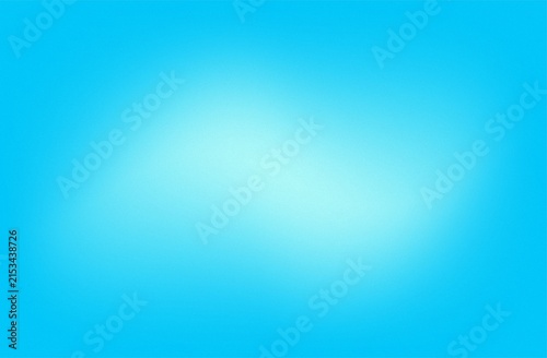A bright, vibrant sky blue gradient background transitions to a soft, glowing white center.