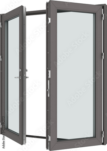 3d render of a closed door