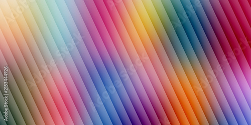 Diagonal colorful stripes with soft gradient and light effects abstract background.