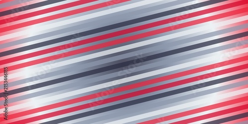 Diagonal striped pattern on silver and red metallic background with central light wash.