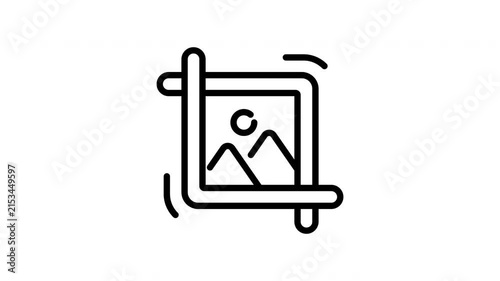 crop animation icon