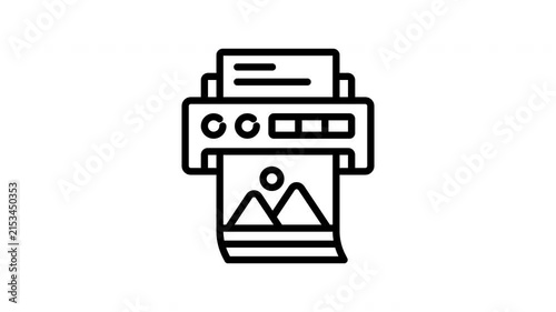 printer animation icon