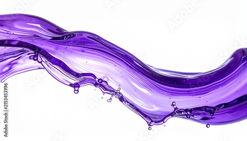 Vibrant Purple Liquid Wave Motion.