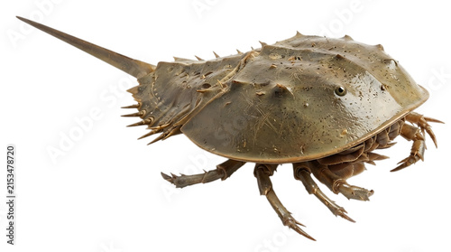 Fotografía Horseshoe crab isolated on transparent background