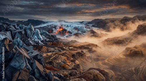 Volcanic Glacial Eruption