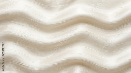 Abstract flowing cream-colored waves with smooth textures and gentle curves creating a calming visual effect