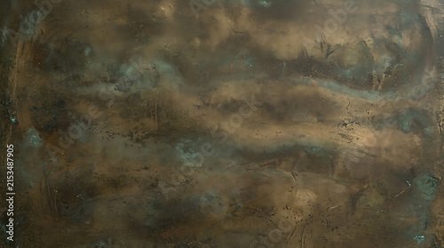 Textured abstract surface with earthy tones showcasing natural patina and weathered details for artistic or decorative use