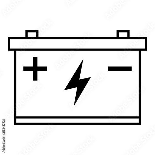 Battery Icon Minimal Line Design 