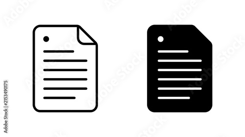 Tapety artystyczne Document file icons set isolated on transparent background