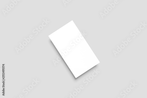 Blank Business Card Mockup - 3D Illustration