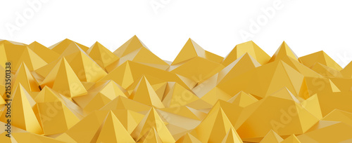 A stylized landscape of sha...