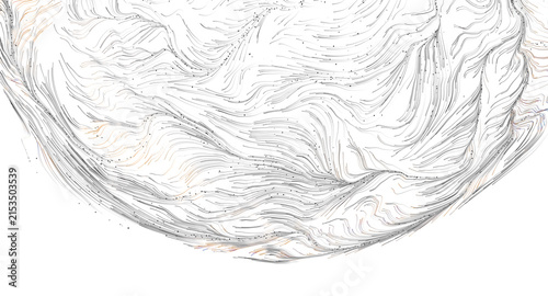 Dynamic abstract pattern with flowing lines creating organic shapes and textures.