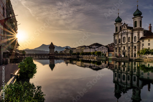 Luzern, Schweiz, Kapellbrücke, Vierwaldstättersee, Rigi, Pilatus