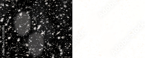 Foto Heavy winter snow fall with bokeh blur for seasonal holiday backgrounds and realistic frozen weather overlay compositions