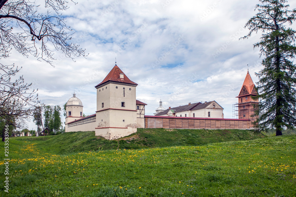 Fototapeta premium Lyubcha Castle (also known as the Kishek and Radziwill Castle). Lyubcha village, Novogrudok district, Grodno region, Republic of Belarus