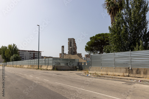 Foto Abbattimento Vele di Scampia Napoli