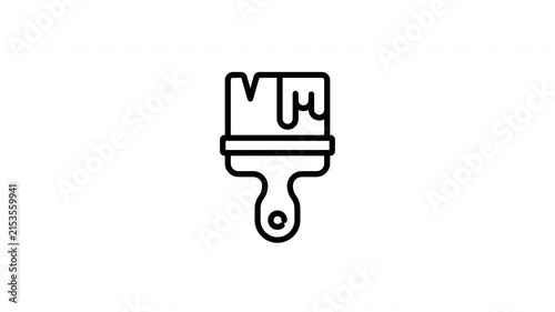 brush animation icon