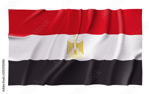 Fotografía Waving Egypt Flag
