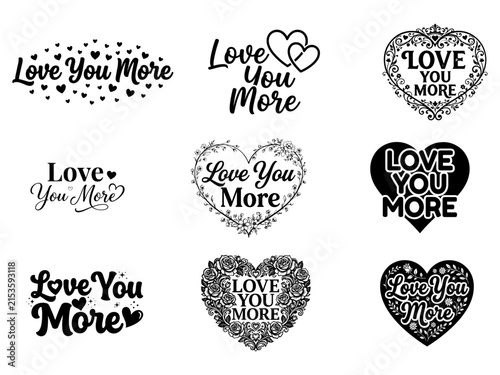 Love You More SVG