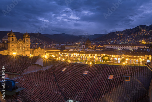 Cusco at Dusk - Historic Cityscape