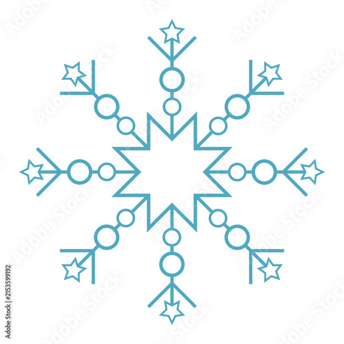 Illustration of a snowflakes.