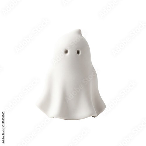 White ceramic sheet ghost figurine cute halloween decoration