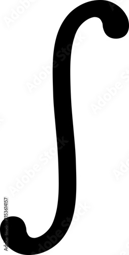 Foto Integral calculus symbol mathematical notation continuous function area analysis