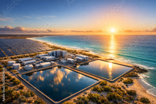 Solar Desalination Facility with Renewable Energy and Sustainable Water Technology