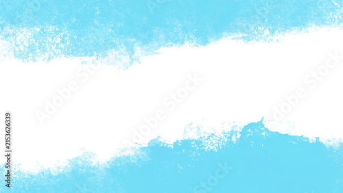 Cyan and pink watercolor frame border element overlay on transparent. PNG design element for vibrant tropical themes, summer banners, and modern art.
