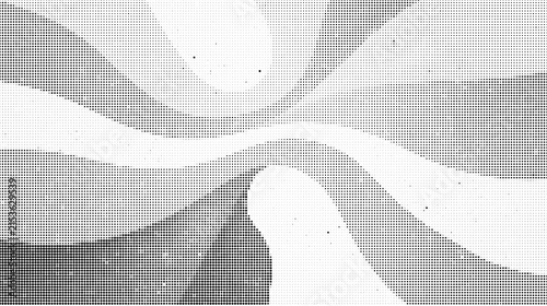 Abstract halftone pattern with swirling dotted waves