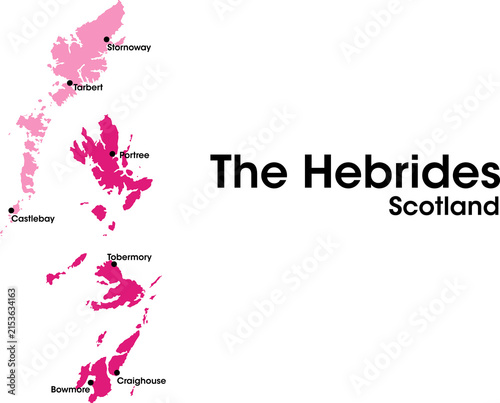 the hebrides scotland map with names in jpg