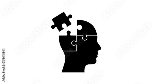 Foto man head silhouette