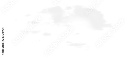 Isolated white clouds PNG no background	