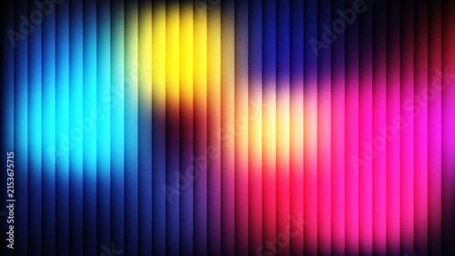 Obraz na plátně Bright glowing light orbs shifting between dark columns found in north america scenes