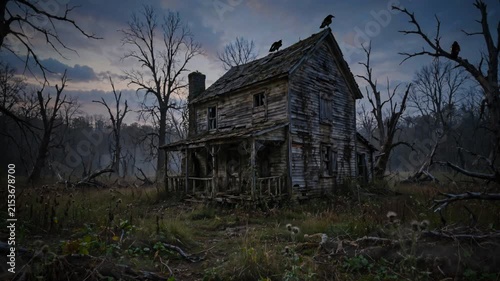 Ravens on abandoned property