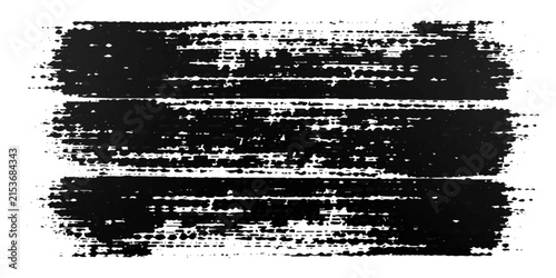 Abstract Black Grunge Ink Splatter Background with Rough Brush Strokes, Dirty Paint Texture, Vintage Border, Messy Spray Effects and Decorative Vector Design