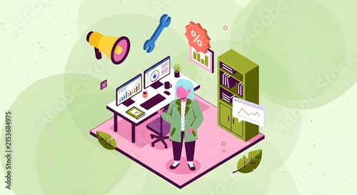 Creative team collaborating with modern tech tools in vibrant workspace