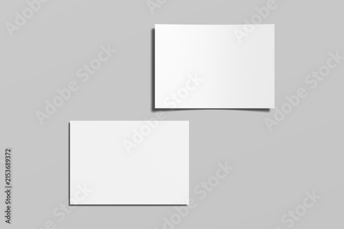 A5 Landscape Flyer Blank Mockup
