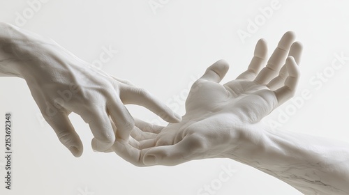 Two Hands Reaching Out Towards Each Other in a Gentle Gesture.