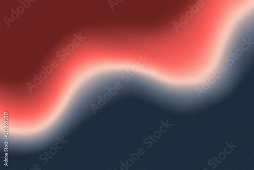 Abstract Grainy Gradient Background with Fluid Red White and Blue Wave Pattern